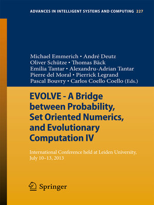 cover image of EVOLVE--A Bridge between Probability, Set Oriented Numerics, and Evolutionary Computation IV